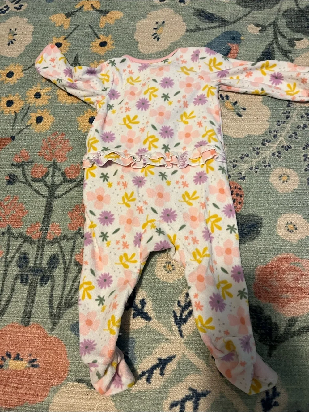 Baby Girl Fleece Footie Pajamas 3-6 Months